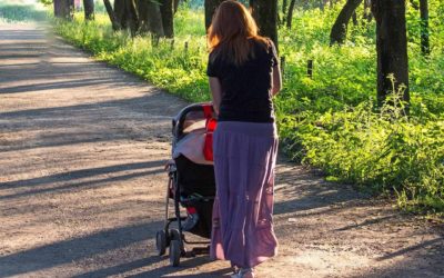 Freizeitpark mit Baby