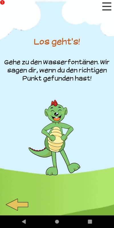 dinolino-app-freizeitpark Dinolino Schnitzeljagd mit Frage