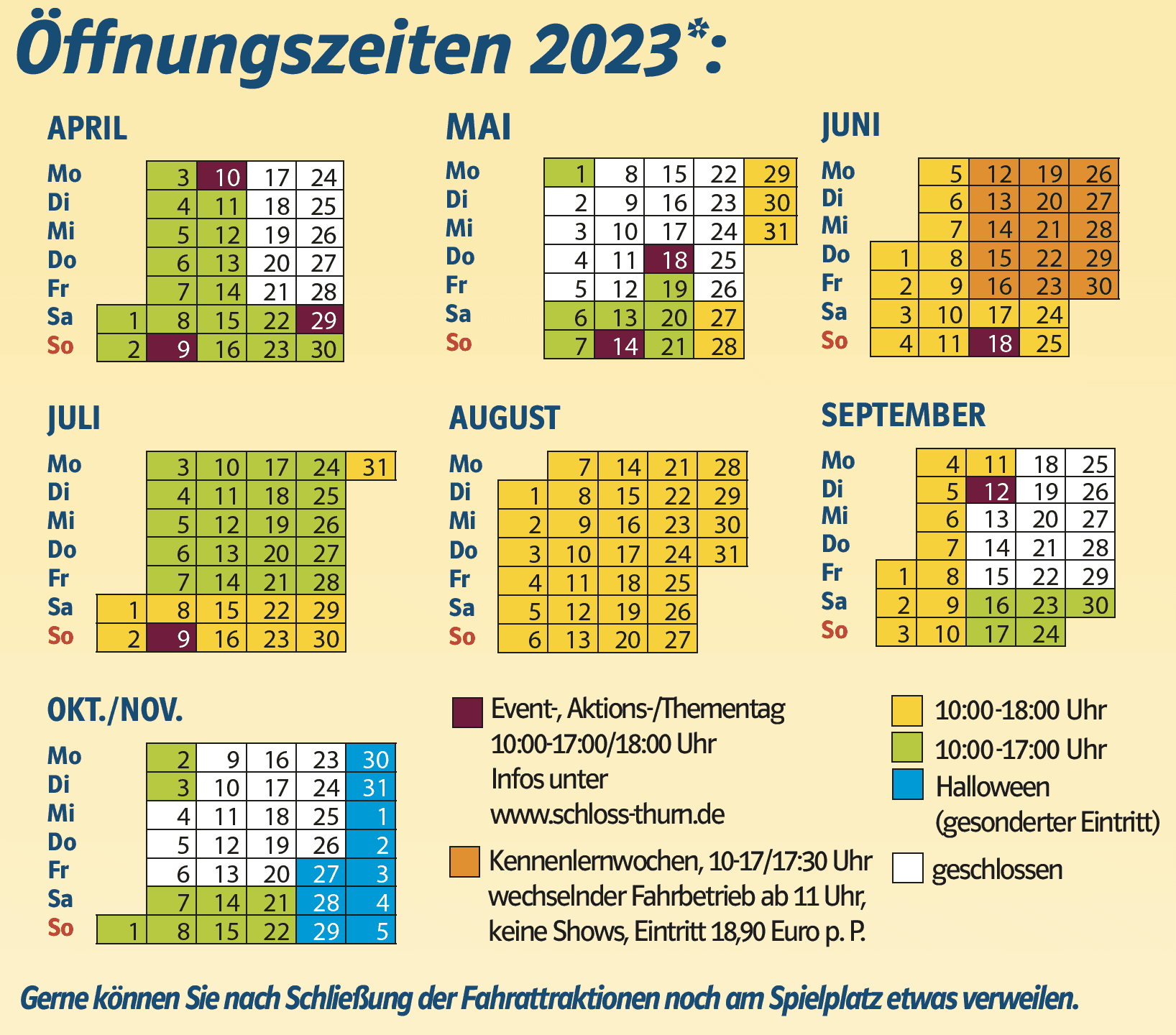 kalender park 2023 neu